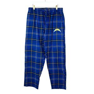 Concept Sports Pants Unisex Large Blue Plaid Los Angeles Chargers Sleep Night